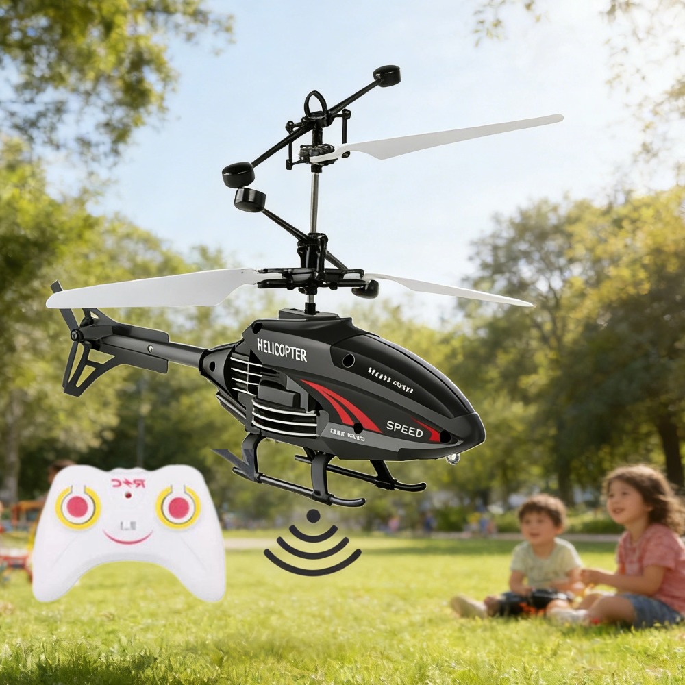 Drone Power Bank - Brinquedo de helicóptero de indução recarregável