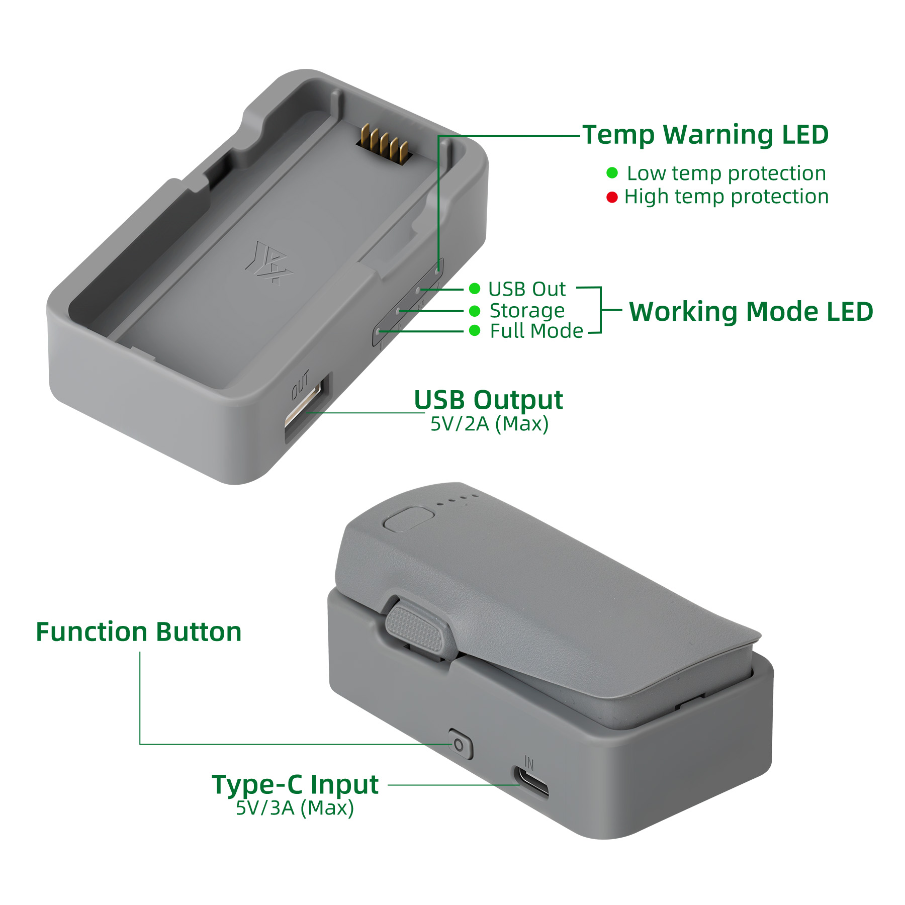 Carregador de Bateria USB para - Drone Battery Adapter avaliação e preço