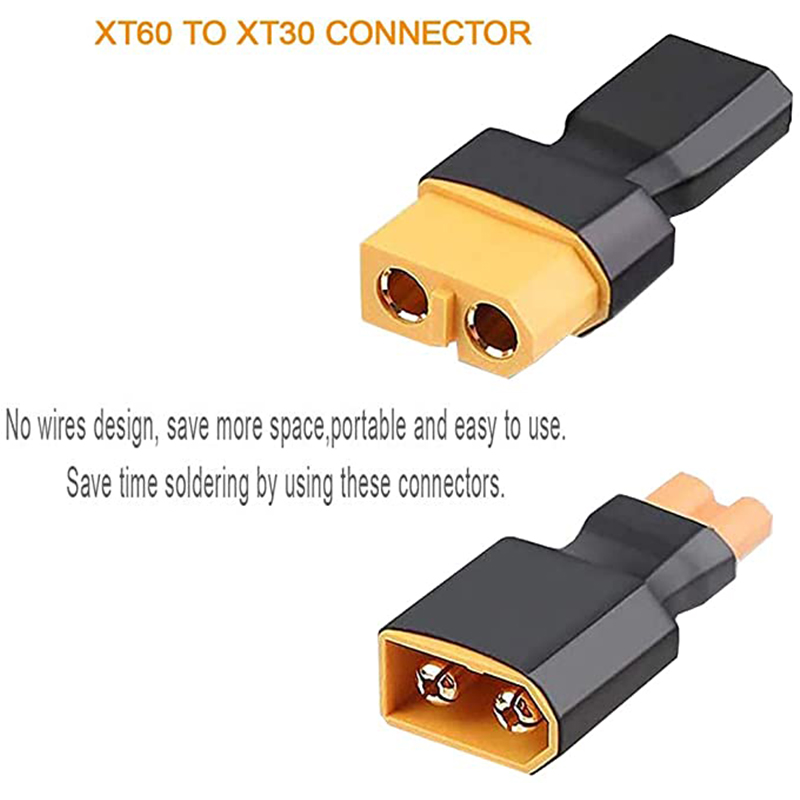 4 pçs xt60 para xt30 plug fême - Drone Power Bank avaliação e preço